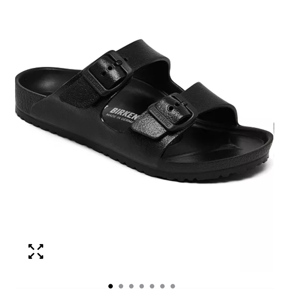 Birkenstock Black Sandals with Adjustable Straps and Contoured Footbed - Picture 4 of 4